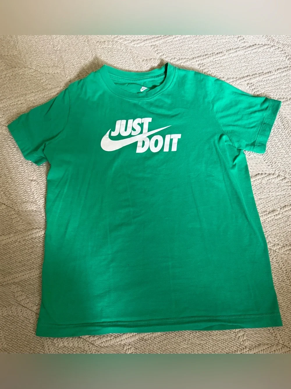 Nike Boy’s Green 'Just Do It' Short Sleeve Tee